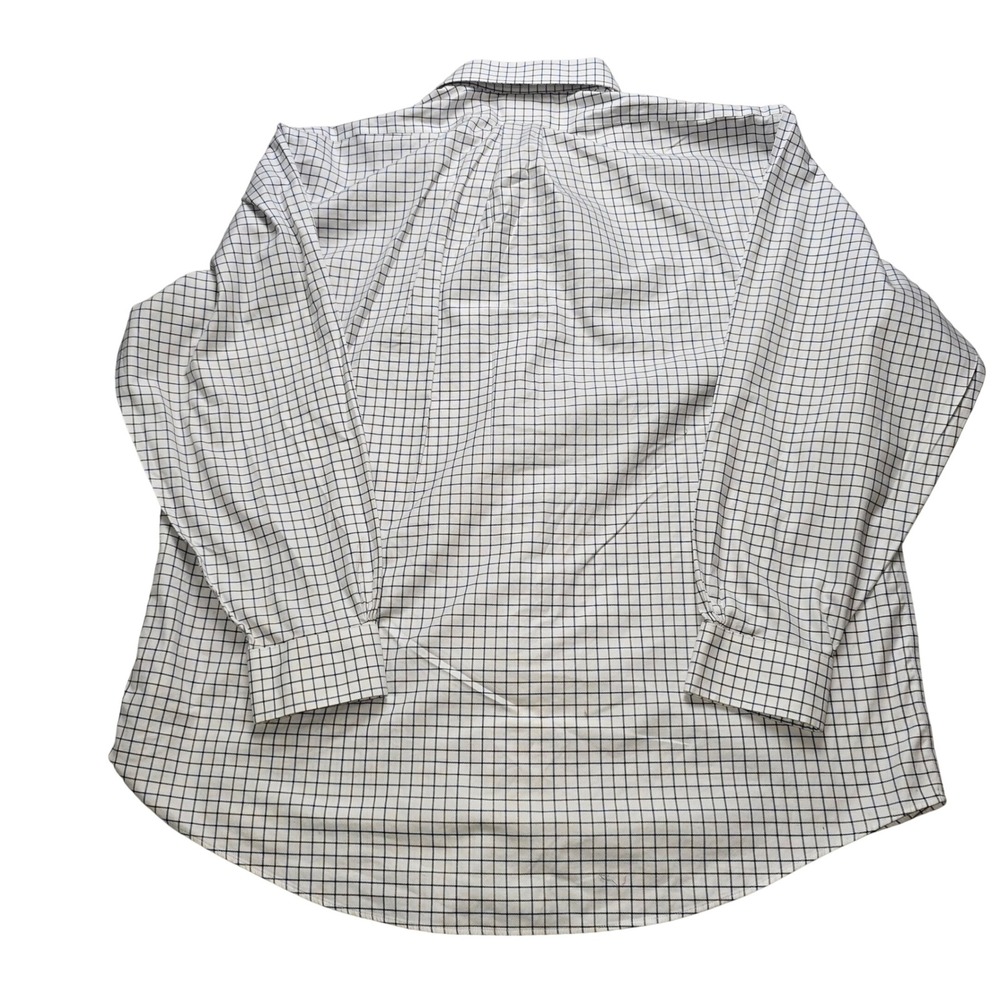 Brooks Brothers Shirt Mens 17-34 White Check traditional Non-Iron Stretch - Picture 4 of 4